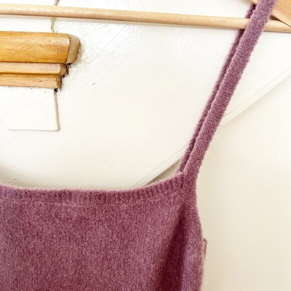 NWT Zara Purple Boucle Knit Sweater Dress Sleeveless Mini Pullover Size S Small - Picture 5 of 8